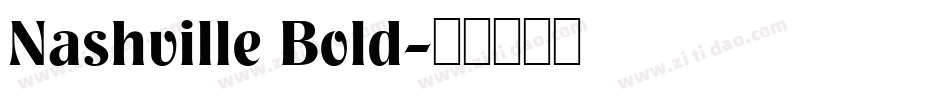 Nashville Bold字体转换